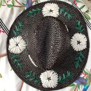 Anthropologie straw beach hat
